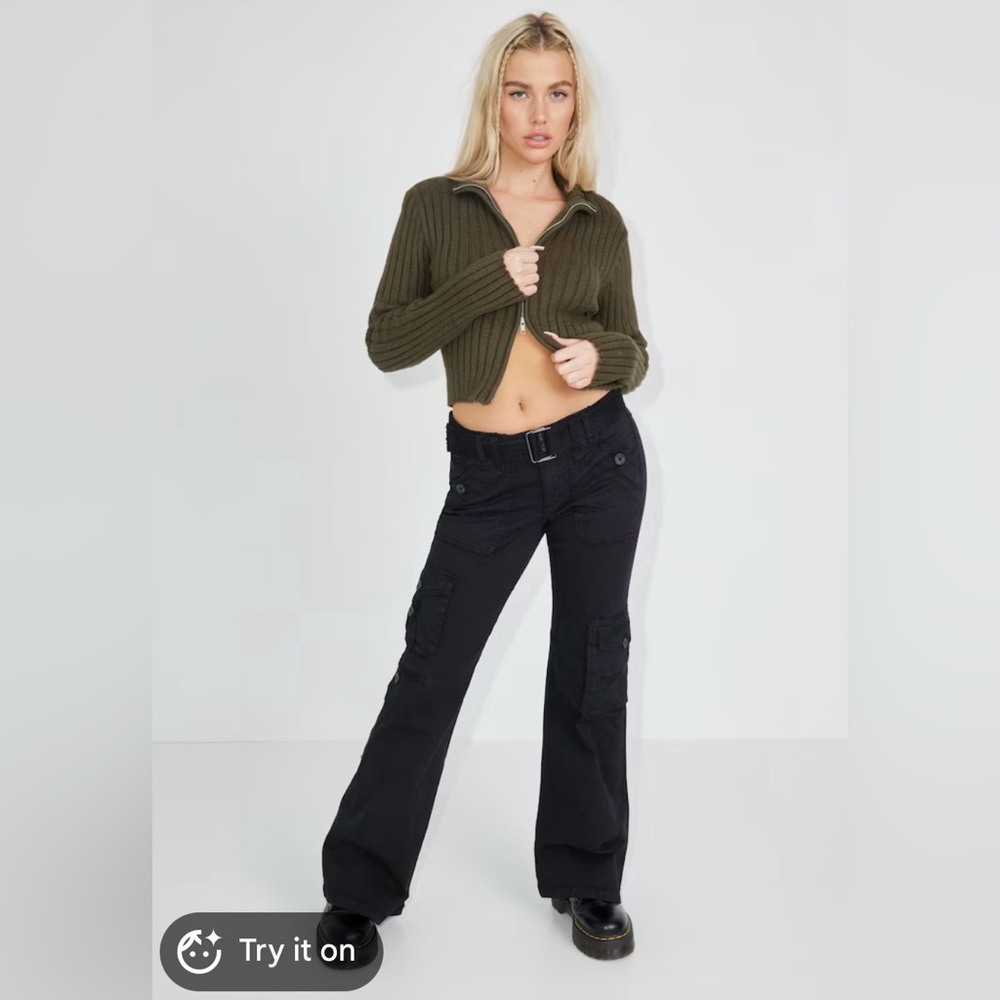 Garage Black Flare &  cargo pant